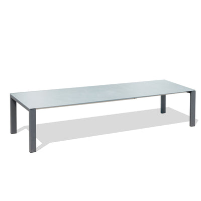Marikk Deluxe  Frontausziehtisch 300/240/180x100cm Keramikplatte + Edelstahl pulverbeschichet +Rollen