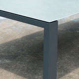 Marikk Deluxe  Frontausziehtisch 300/240/180x100cm Keramikplatte + Edelstahl pulverbeschichet +Rollen