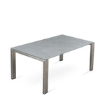 Marikk Deluxe  Frontausziehtisch 340/280/220x100cm Keramikplatte + Edelstahl pulverbeschichet +Rollen