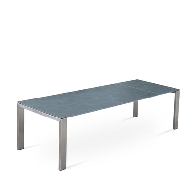 Marikk Deluxe  Frontausziehtisch 340/280/220x100cm Keramikplatte + Edelstahl pulverbeschichet +Rollen