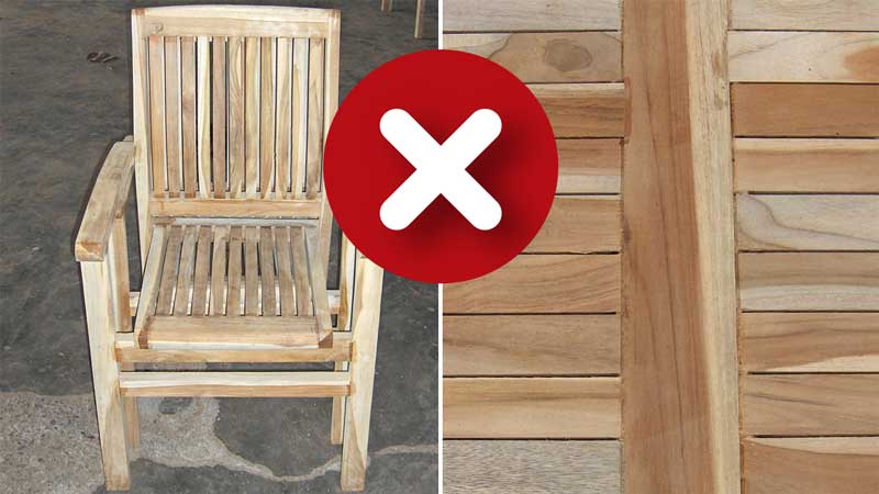 Möbel aus Teak "Grade C"