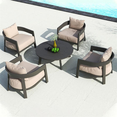 Vento Aluminium Sessel 1 Sitzer  80 x 83,7 x 66 cm