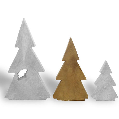 Teak Christmas tree medium - approx. 31 cm high