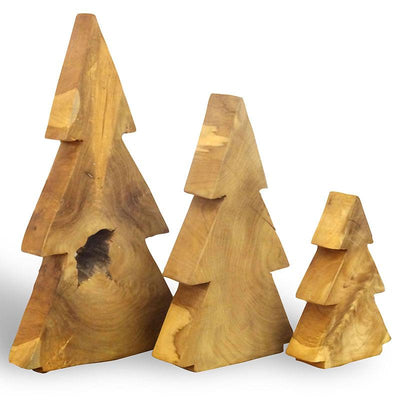 Teakholztannenbaum groß  - ca. 36 cm hoch