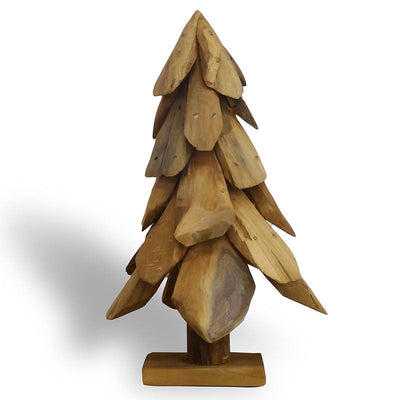 Teak Christmas tree large - approx. 50 cm high made from driftwood pieces
