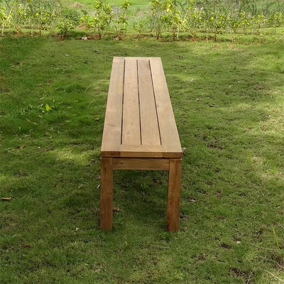 Banc de jardin Dusun sans dossier 214 cm teck recyclé