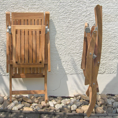 Elegance Deckchair Teak Edelstahl