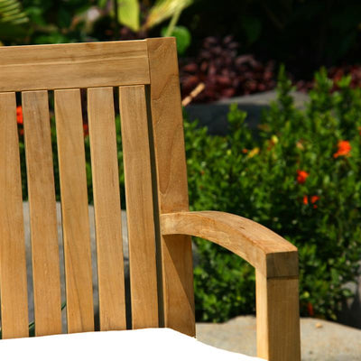 Elegance Gartenbank 130 cm - Zertifiziertes Teakholz GRADE A