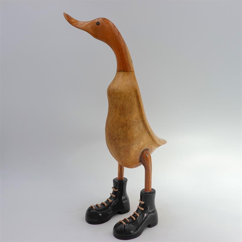 Canard "Charlotte" - grand montant marron avec chaussures noires