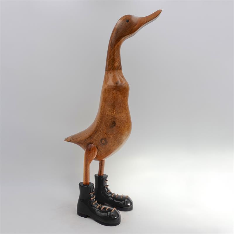 Canard « Clemens » montant beige-marron avec chaussures noires