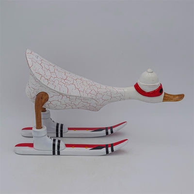 Duck »Dennis« - medium bent forward white with ski