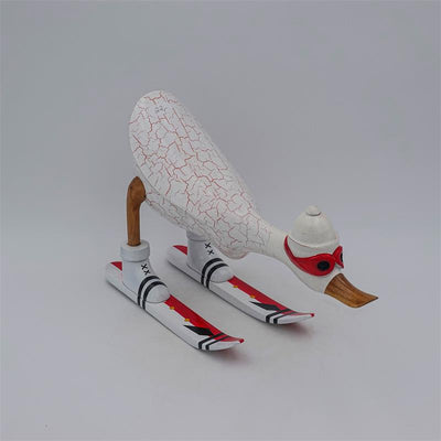 Duck »Dennis« - medium bent forward white with ski