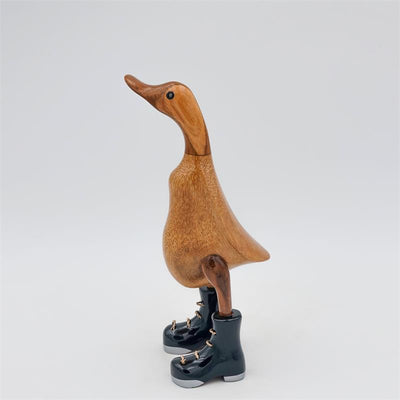 Duck »Walter« - small brown upright with black/silver shoes