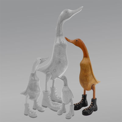 Canard "Charlotte" - grand montant marron avec chaussures noires