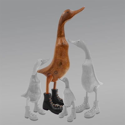Canard « Clemens » montant beige-marron avec chaussures noires