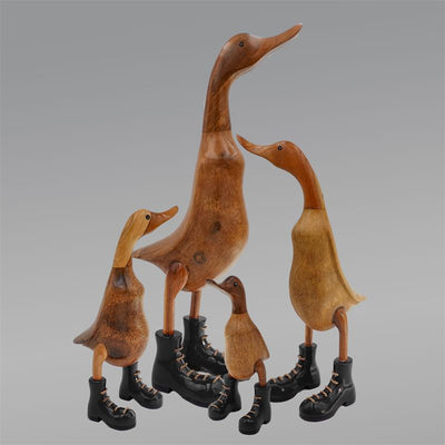 Canard "Charlotte" - grand montant marron avec chaussures noires