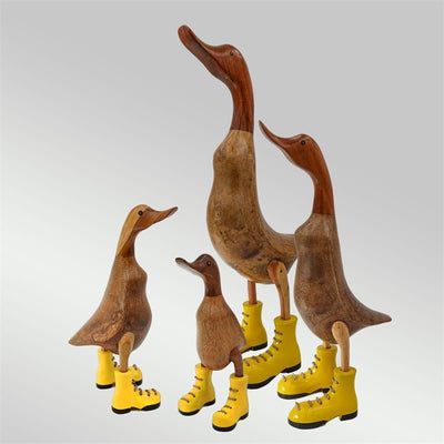Duck »Joleen« huge beige-brown upright with yellow shoes