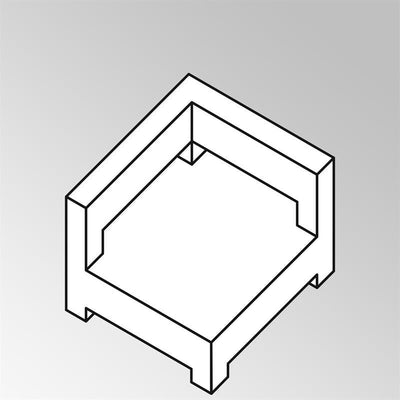 Extension de coussin d'angle FLEXILounge épaisseur 13 cm Nagata