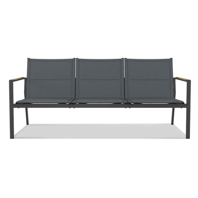 Gazelig Sofa 3-Sitzer  180,2 x 77 x 80cm Aluminium und Batyline