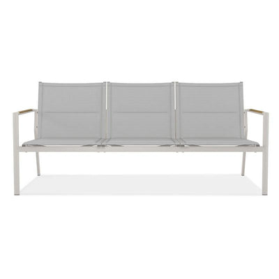 Gazelig Sofa 3-Sitzer  180,2 x 77 x 80cm Aluminium und Batyline