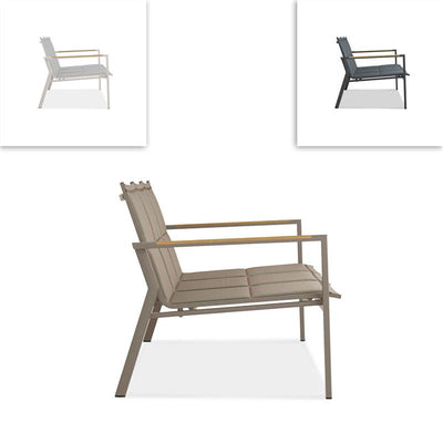 Gazelig Sofa 3-Sitzer  180,2 x 77 x 80cm Aluminium und Batyline