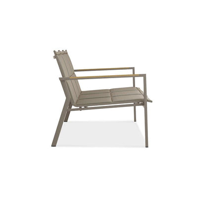 Gazelig Sofa 3-Sitzer  180,2 x 77 x 80cm Aluminium und Batyline