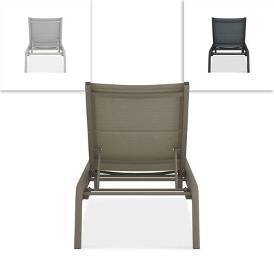 Transat Gazelig sans accoudoir 195 x 68,7 x 32,5 cm aluminium et Batyline