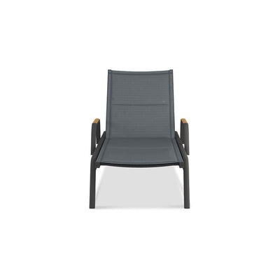 Transat Gazelig avec accoudoir 195 x 76,7 x 32,5 cm aluminium et Batyline
