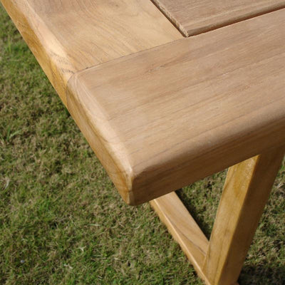 Florida extending table 200/150 x 100 x 75.5 cm - Certified teak GRADE A + brass fittings
