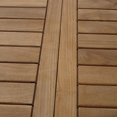 Florida extending table 240/180 x 105 x 75.5 cm - Certified teak GRADE A + brass fittings