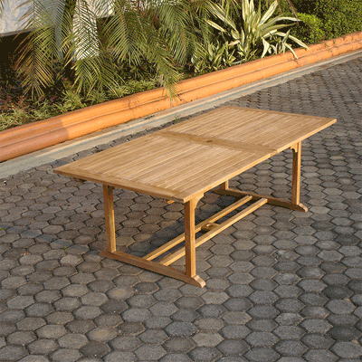 Florida Set 300 consisting of Florida double extension table 300/250/200x110 and Florida high back chairs