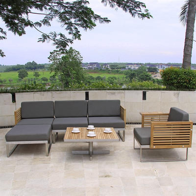 Tessin Lounge Seitenmodul rechts 78 x 83 x 67 cm