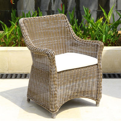 Coussin d'assise pour fauteuil Monaco à dossier rond ou carré - Nagata