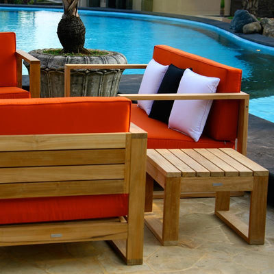 Zafron side table 55 x 55 x 40 cm teak