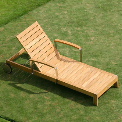 Nivelle Liege Armlehnenpaar - Zertifziertes Teak GRADE A + Edelstahlbeschläge
