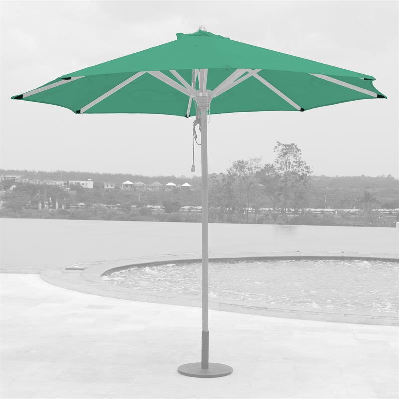 Parasol cover 250cm round in standard color Nagata Drill for Ocean Deluxe with leather cap
