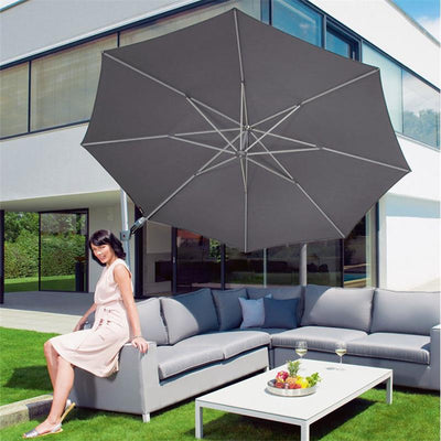 Knirps pendulum parasol round 340 cm with height adjustment