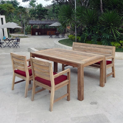 Banc Dusun sans accoudoir 154 cm teck recyclé