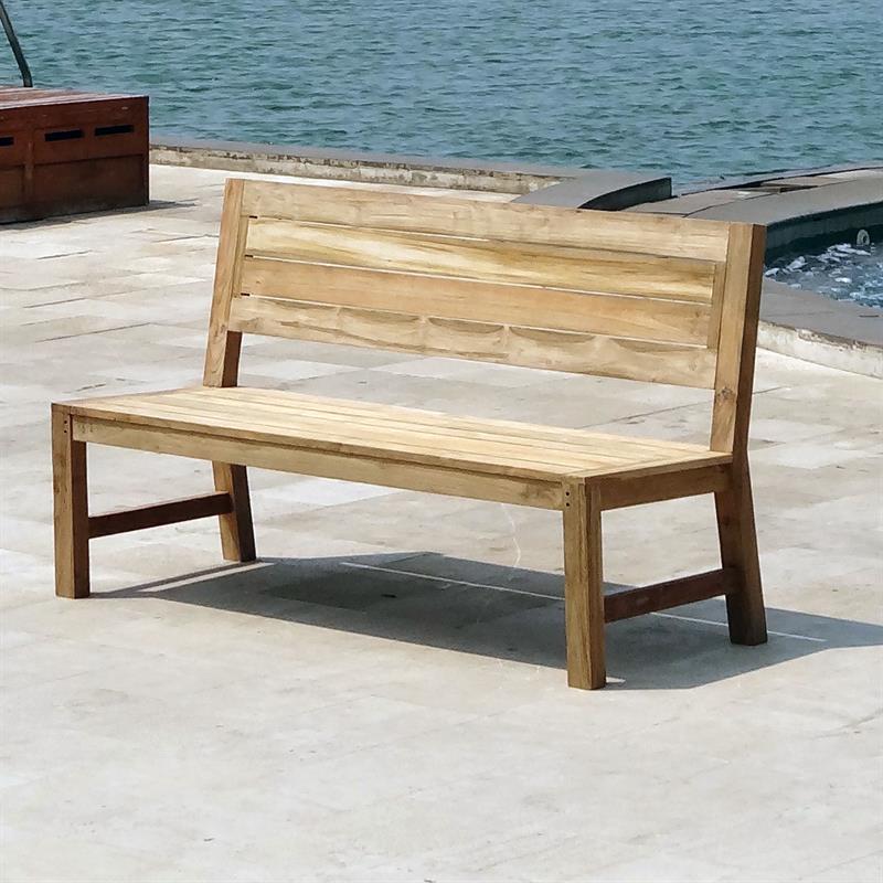Banc Dusun sans accoudoir 154 cm teck recyclé