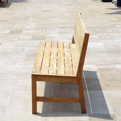 Banc Dusun 212 cm sans accoudoir teck recyclé