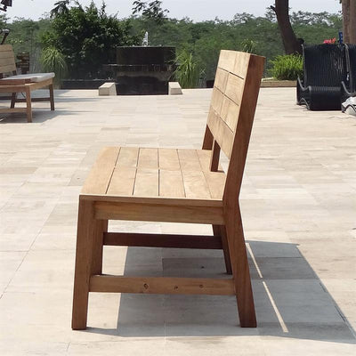 Banc Dusun 230 cm sans accoudoir teck recyclé