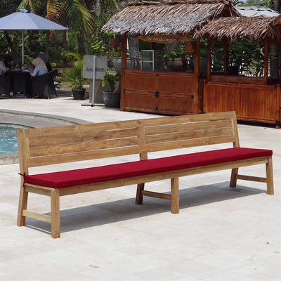Banc Dusun 300 cm sans accoudoir teck recyclé