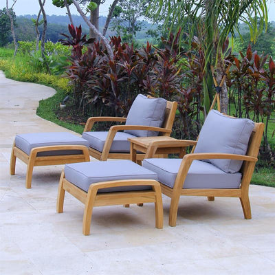 Tabouret/repose-pieds Corona 66,5 x 72 x 40 cm - Teck certifié GRADE A