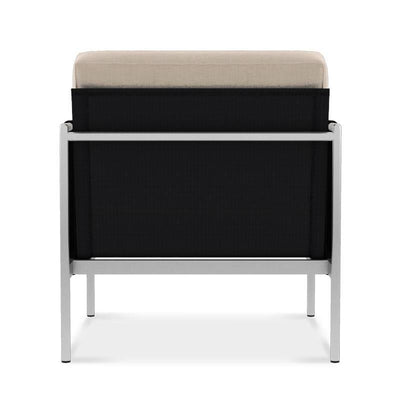 Snix Sofa/Sessel 1 Sitzer  75x78,5x74,5cm -  rostfreier Edelstahl, Batyline und Rope-Material