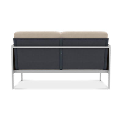 Snix Sofa 2 Sitzer  143x78,5x74,5cm -  rostfreier Edelstahl, Batyline und Rope-Material