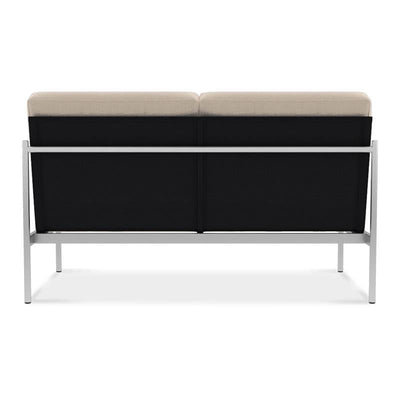 Snix Lounge 2 Sitzer Mittelmodul 136x78,5x74,5cm -  rostfreier Edelstahl, Batyline und Rope-Material